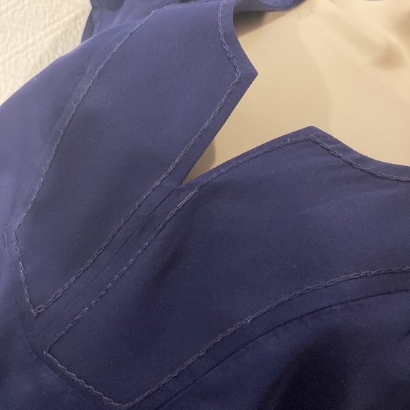 DIANE VON FÜRSTENBERG COTTON NAVY GORGEOUS TOP - Picture 5 of 13